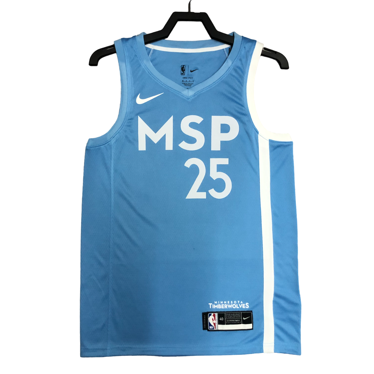 Regata NBA Minnesota Timberwolves City Edition Nike Authentic Rose 25 - Azul