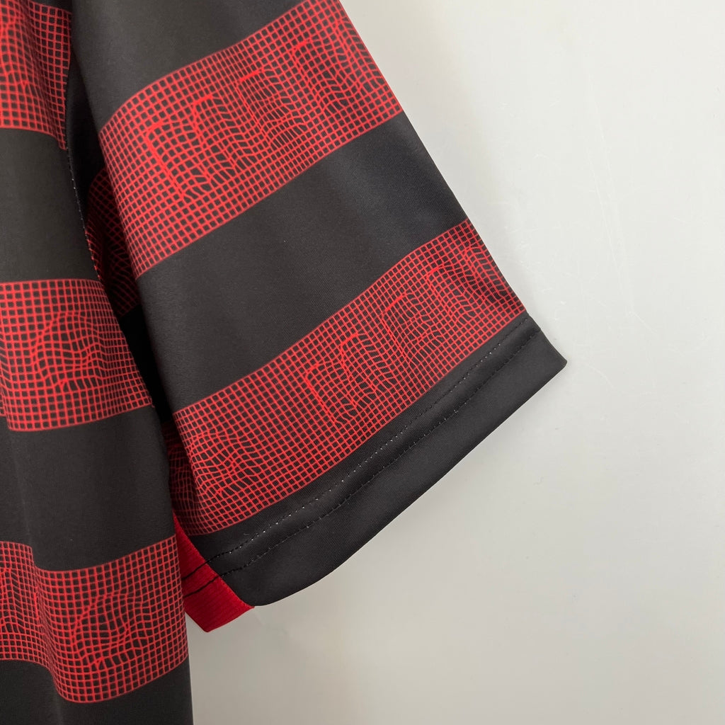Camisa Flamengo Home Retro 2019/20 Adidas - Vermelho e Preto