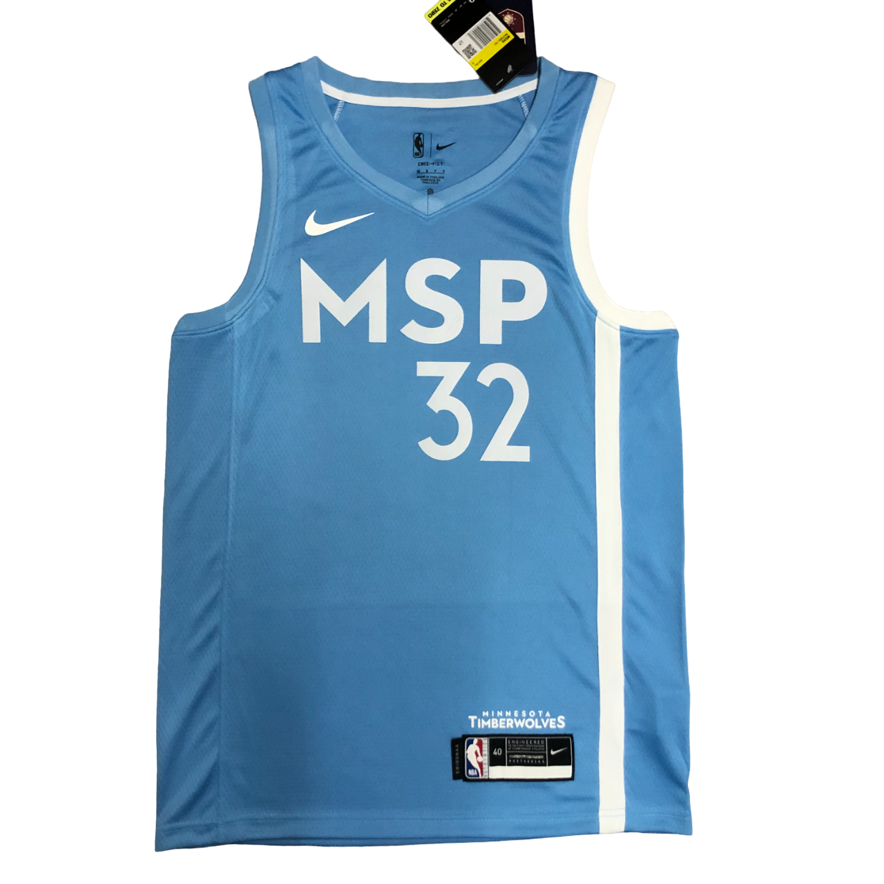 Regata NBA Minnesota Timberwolves City Edition Nike Authentic Towns 32 - Azul