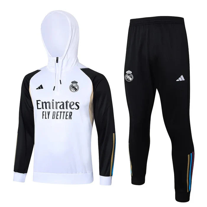 Conjunto Real Madrid 2023/24 Branco - Capuz