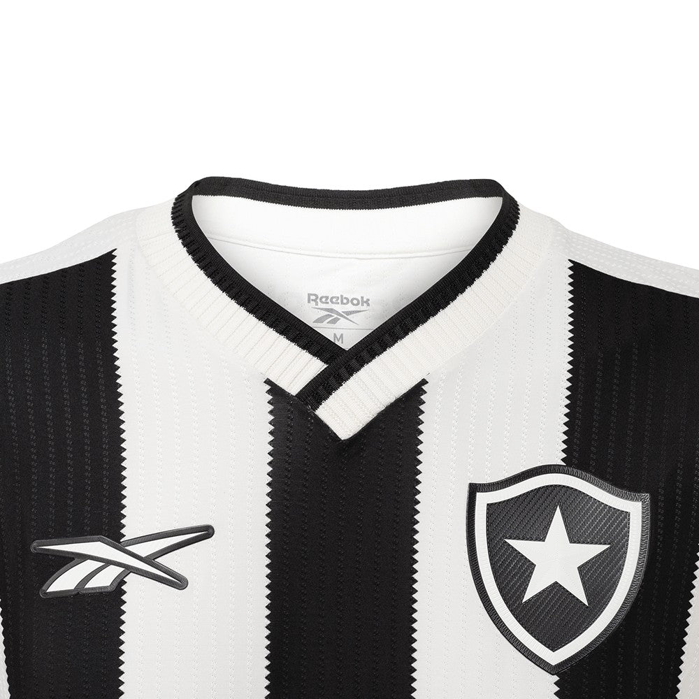 Camisa Botafogo 24/25 Home Reebok Torcedor - Preta e Branca
