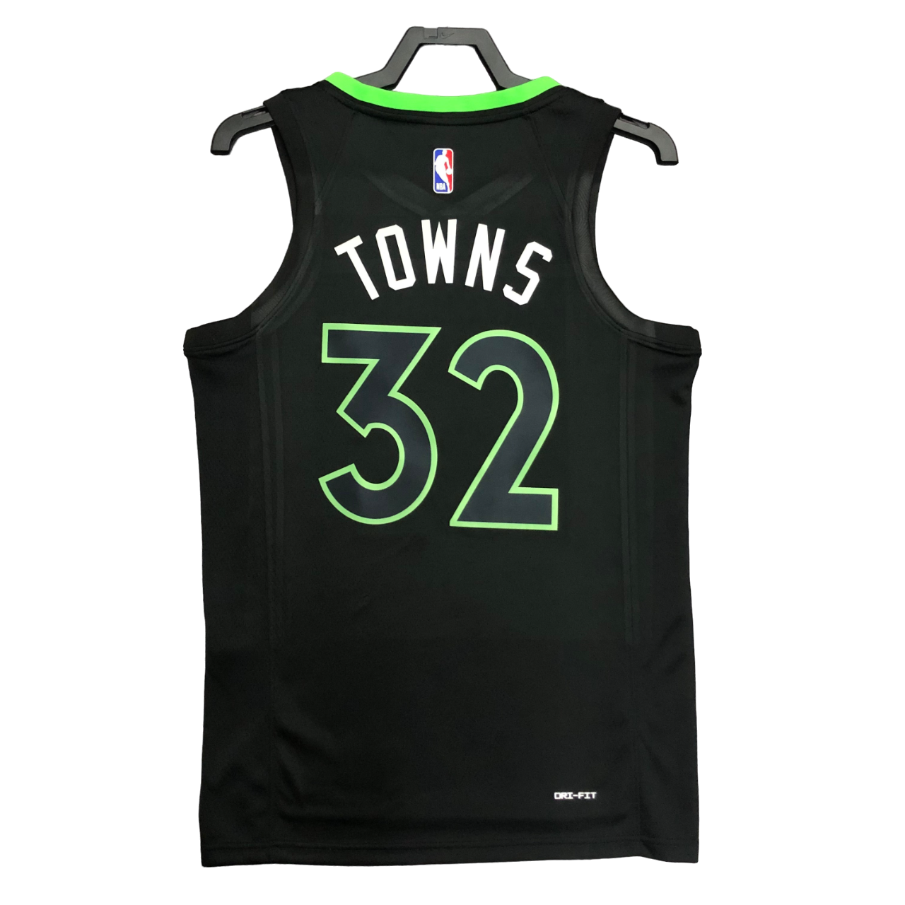 Regata NBA Minnesota Timberwolves Jordan Authentic Towns 32 - Preta