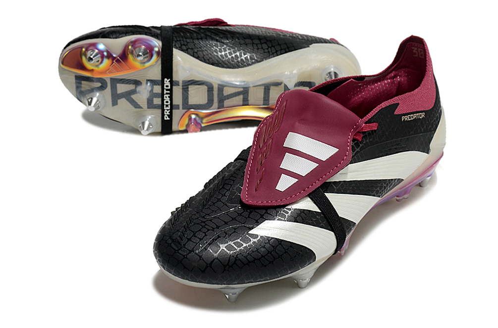 Adidas Predator Elite Fold-Over Tongue SG - Preta e Vinho