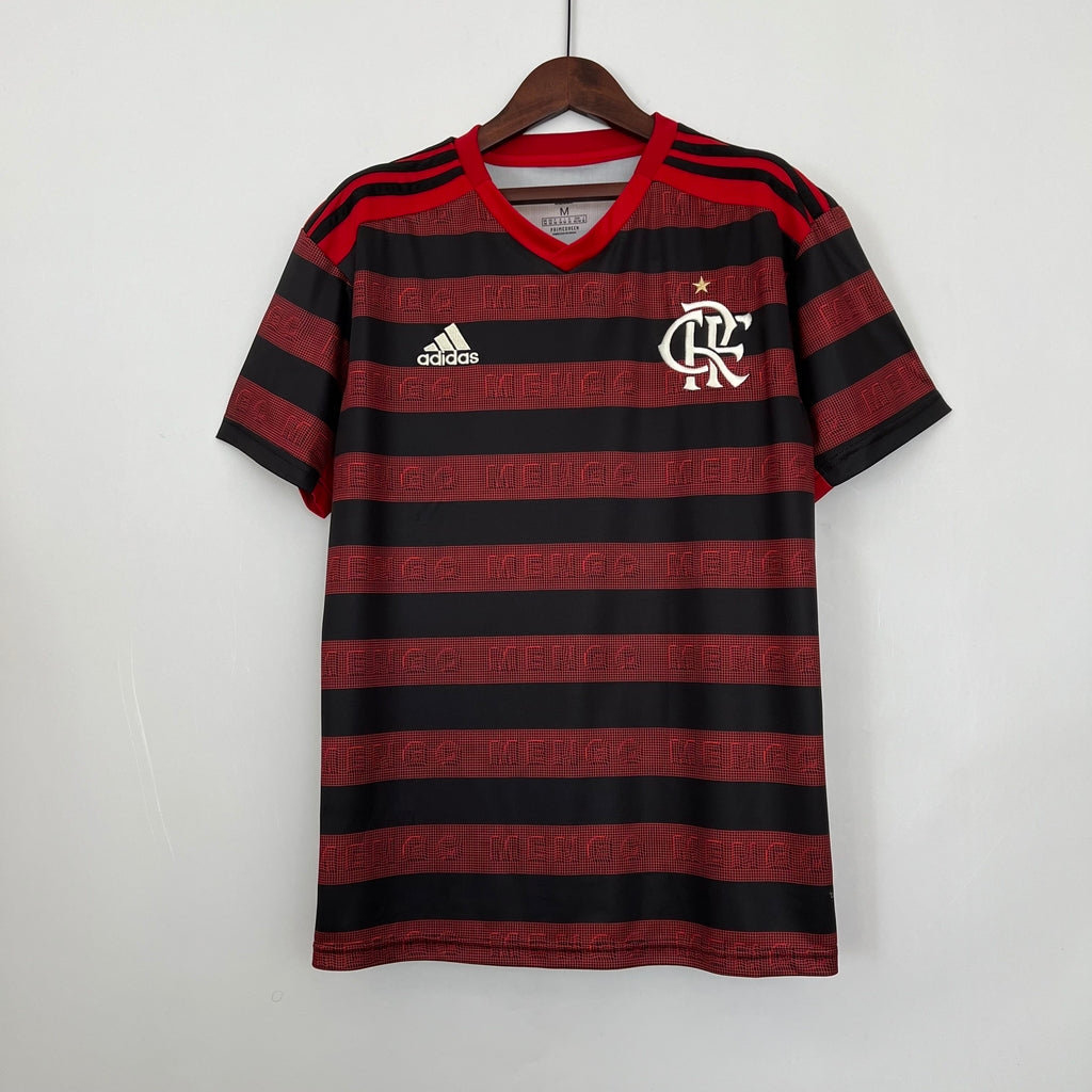 Camisa Flamengo Home Retro 2019/20 Adidas - Vermelho e Preto