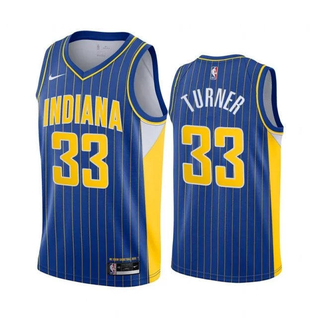 Regata NBA Indiana Pacers Swingman City Edition 20/21 Nike Authentic Turner 33 - Azul