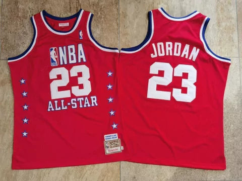 Regata NBA Chicago Bulls Retrô 1989 Mitchell & Ness Authentic Jordan 23 - Vermelha