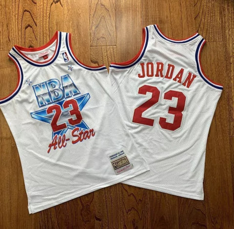 Regata NBA Chicago Bulls Retrô 1991 Mitchell & Ness Authentic Jordan 23 - Branca