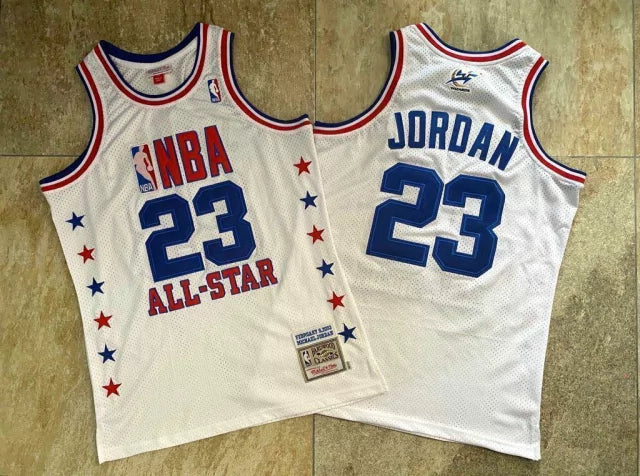 Regata NBA Chicago Bulls Retrô 2003 Mitchell & Ness Authentic Jordan 23 - Branca