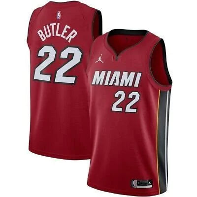 Regata NBA Miami Heat Edition 20/21 Nike Authentic Butler 22 - Vermelha