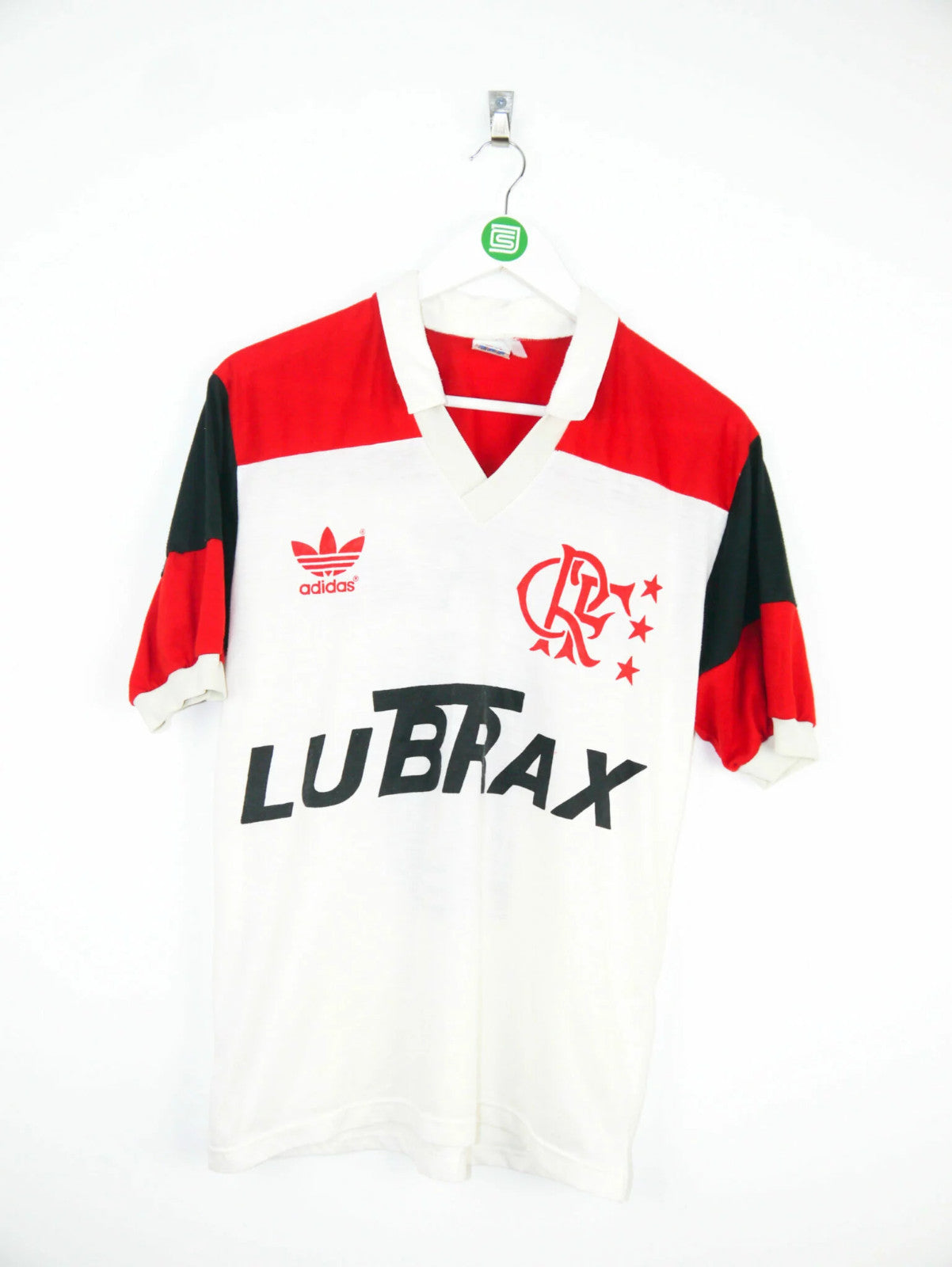 Camisa Flamengo Away Retro 1987/88 Adidas - Branco e Vermelho