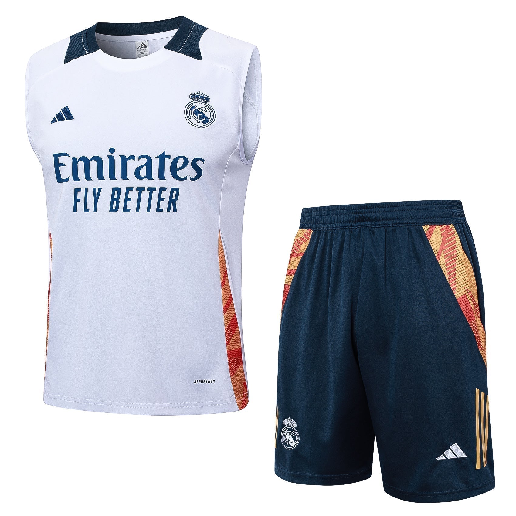 Conjunto Regata Real Madrid 2024/25 - Branca e Azul