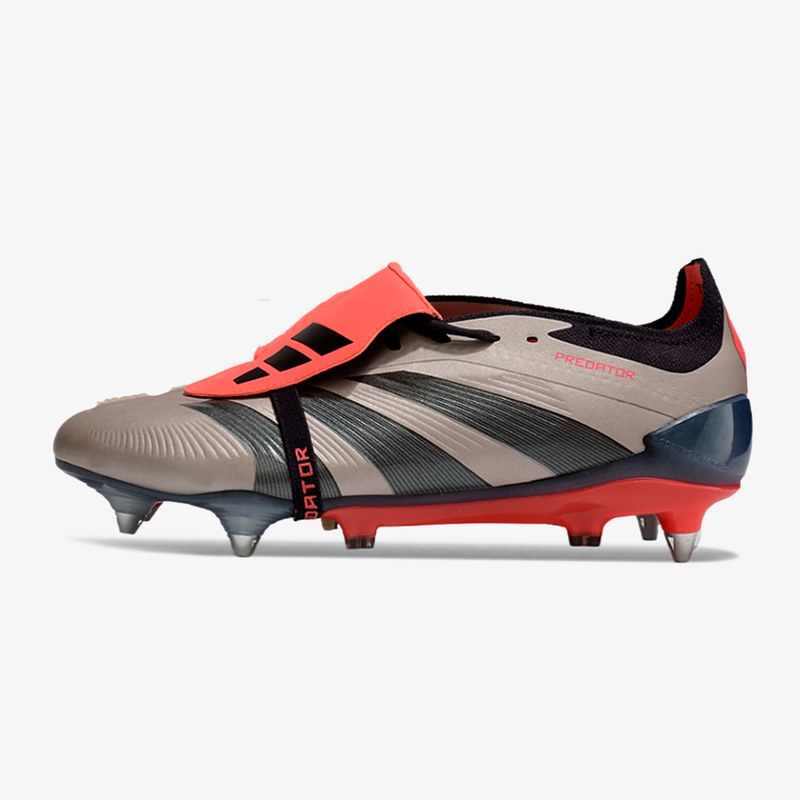 Adidas Predator Elite Fold-Over Tongue SG - Marrom, Laranja e Preta