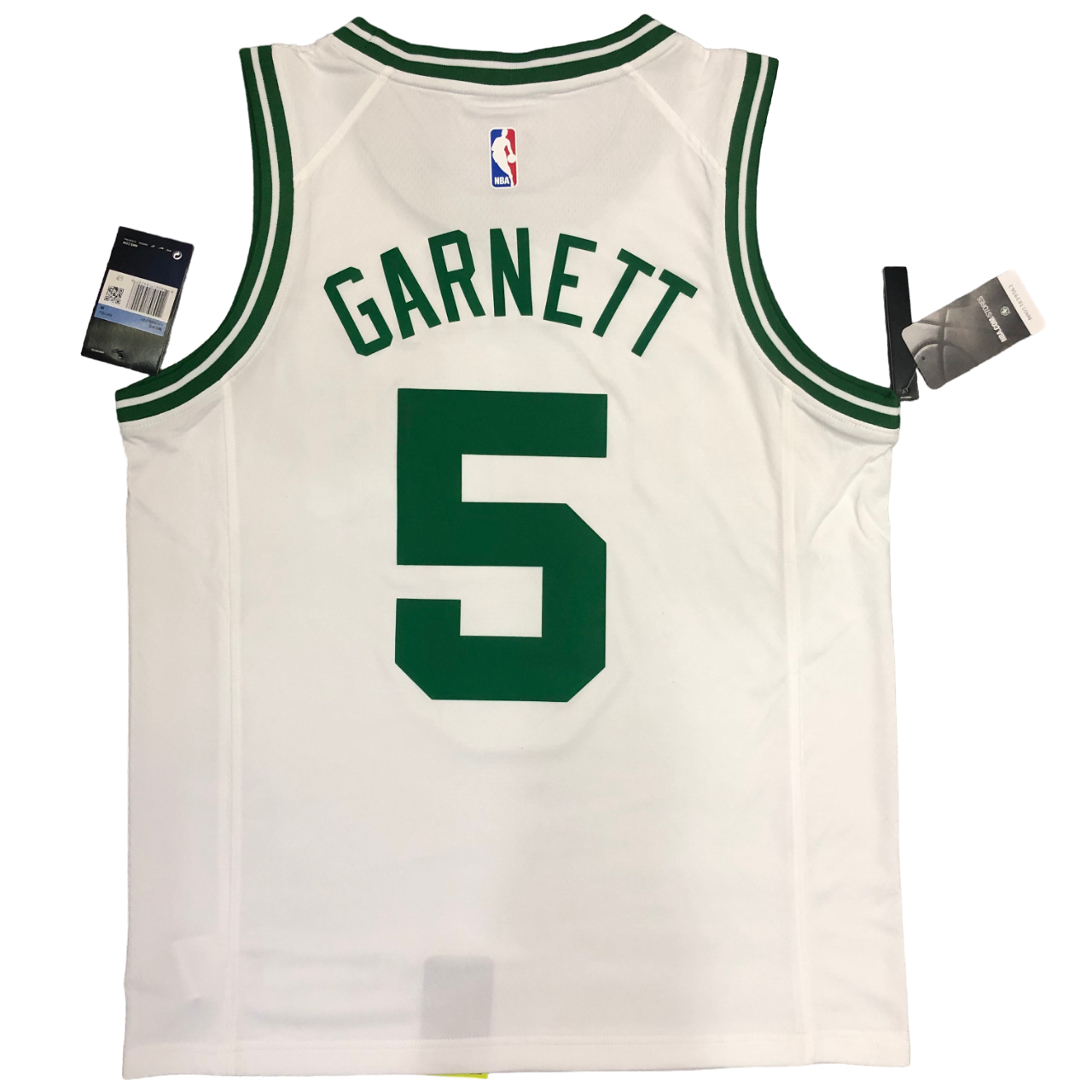 Regata NBA Boston Celtics Retrô Nike Authentic Garnett 5 - Branca