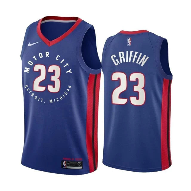 Regata NBA Detroit Pistons City Edition 20/21 Nike Authentic Swingman Griffin 23 - Azul