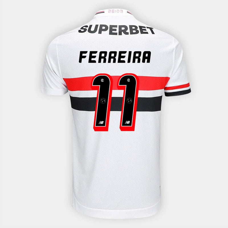 Camisa New Balance São Paulo 2025/26 I FERREIRA N° 11