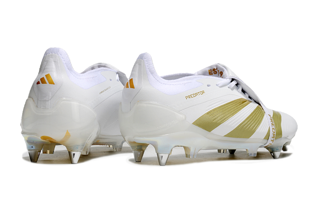 Adidas Predator Elite Fold-Over Tongue SG - Branca e Dourada