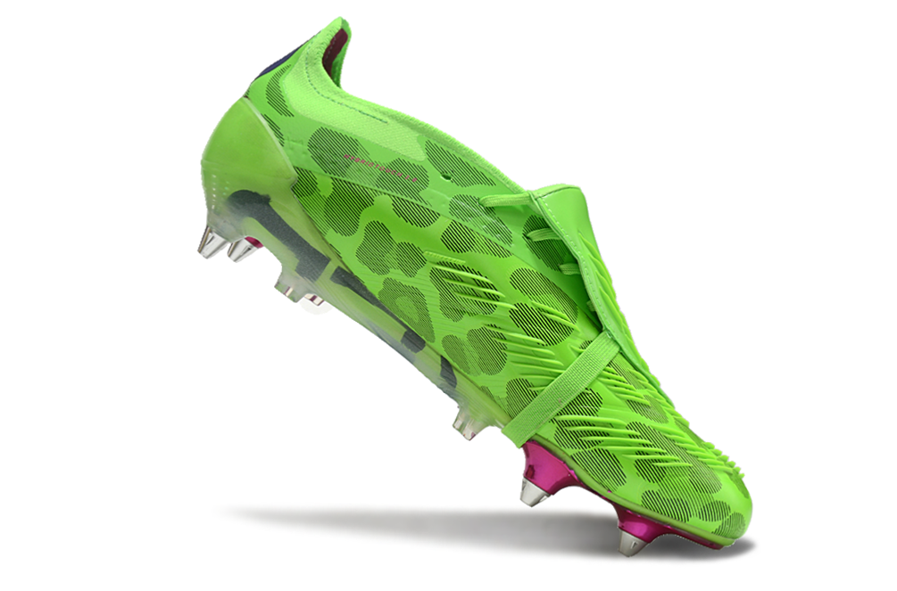 Adidas Predator Elite Fold-Over Tongue SG - Verde, Rosa e Roxa