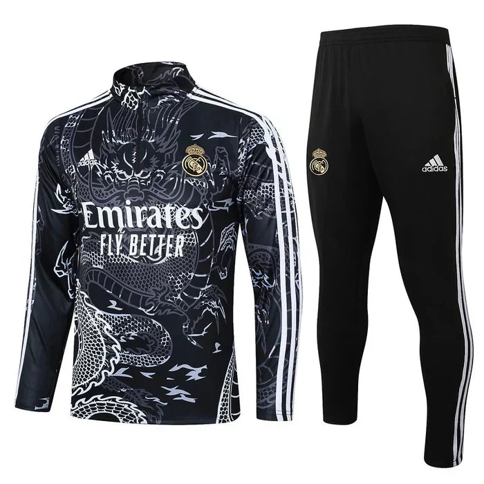 Conjunto Treino Real Madrid Dragon 23/24 - Preto