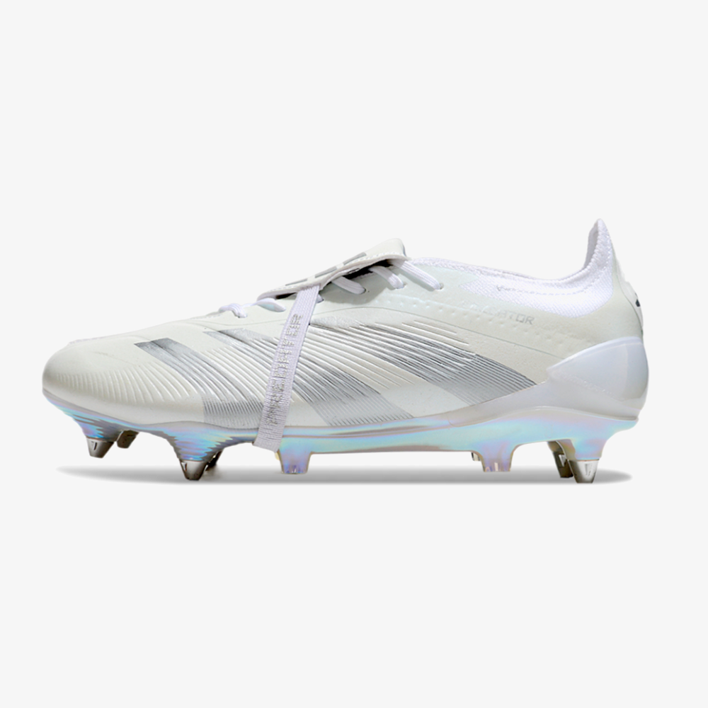Adidas Predator Elite Fold-Over Tongue SG - Branca e Prata