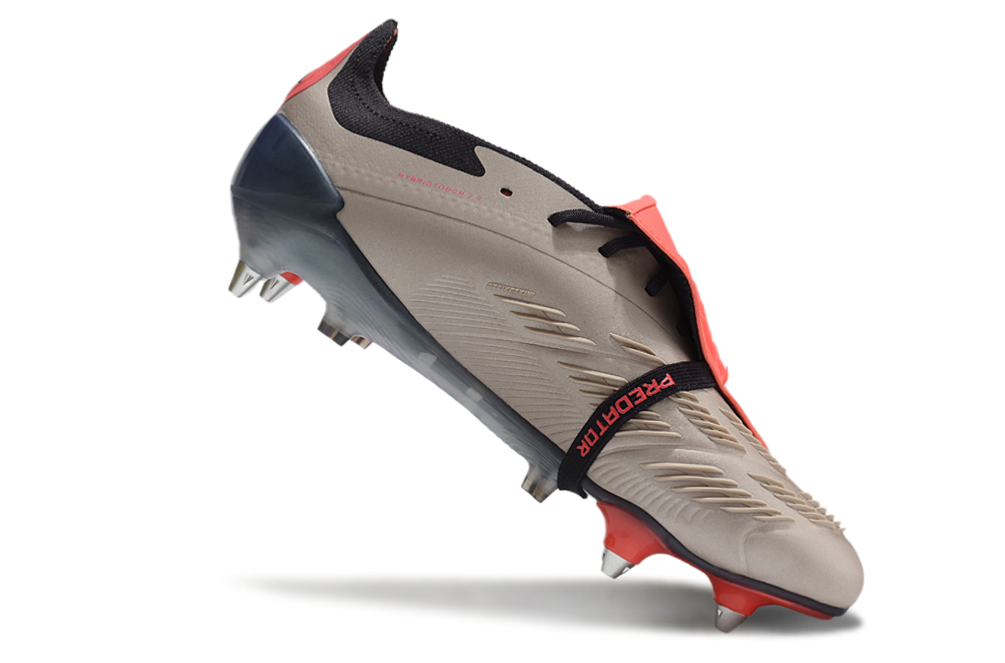 Adidas Predator Elite Fold-Over Tongue SG - Marrom, Laranja e Preta