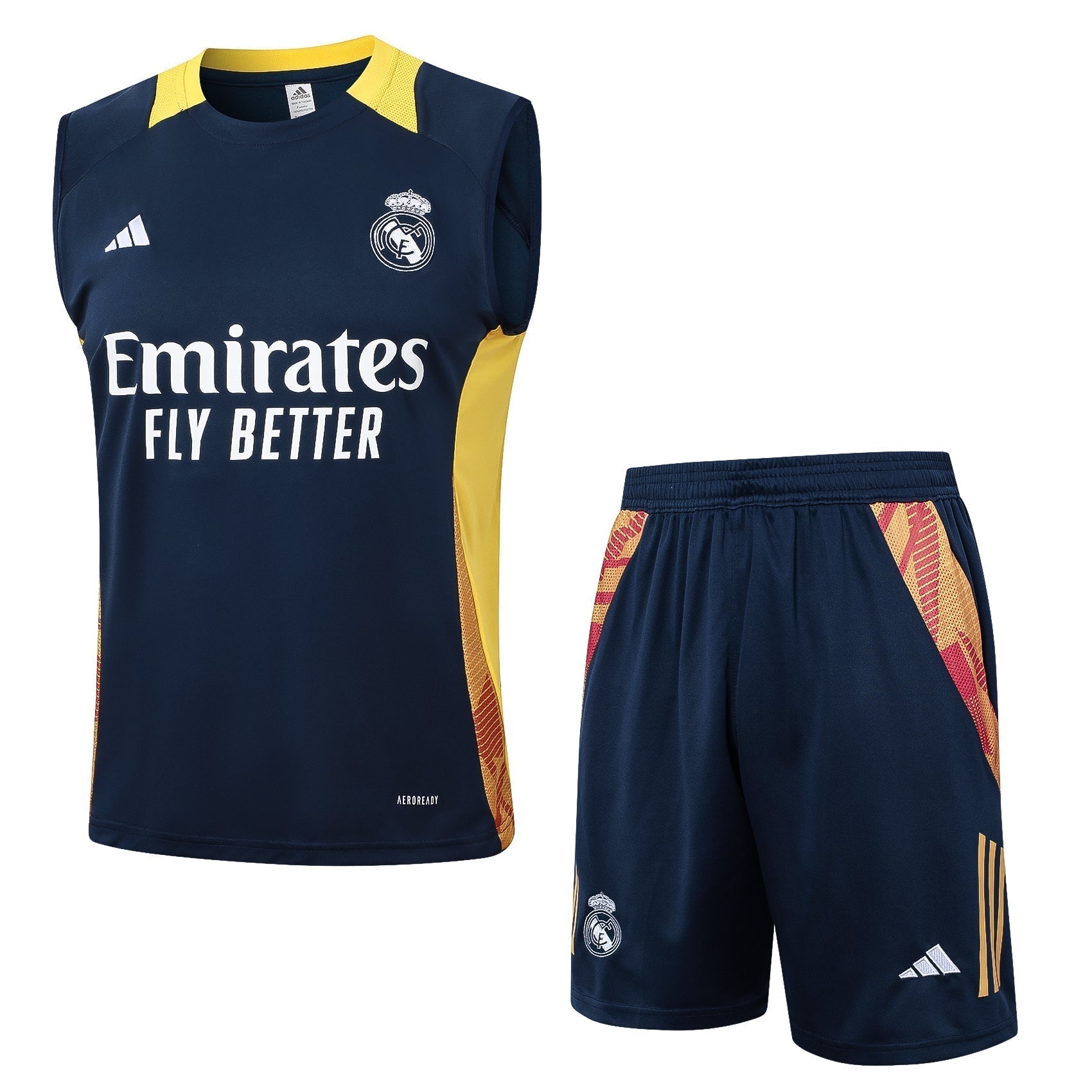 Conjunto Regata Real Madrid 2024/25 - Azul e Amarela