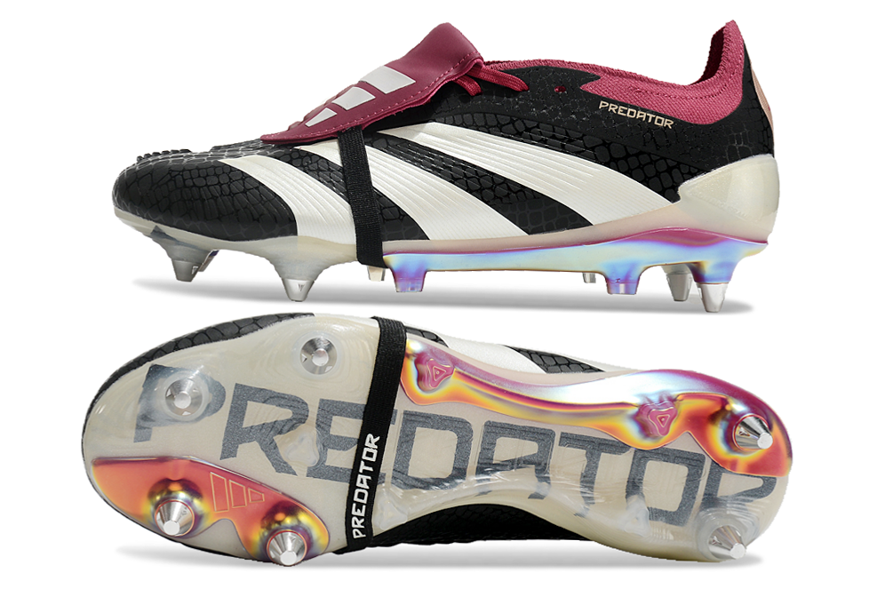 Adidas Predator Elite Fold-Over Tongue SG - Preta e Vinho