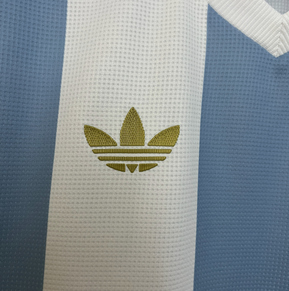 Camisa Seleção Argentina 24/25 Aniversário 50 anos Torcedor Adidas Masculina - Azul e Branca