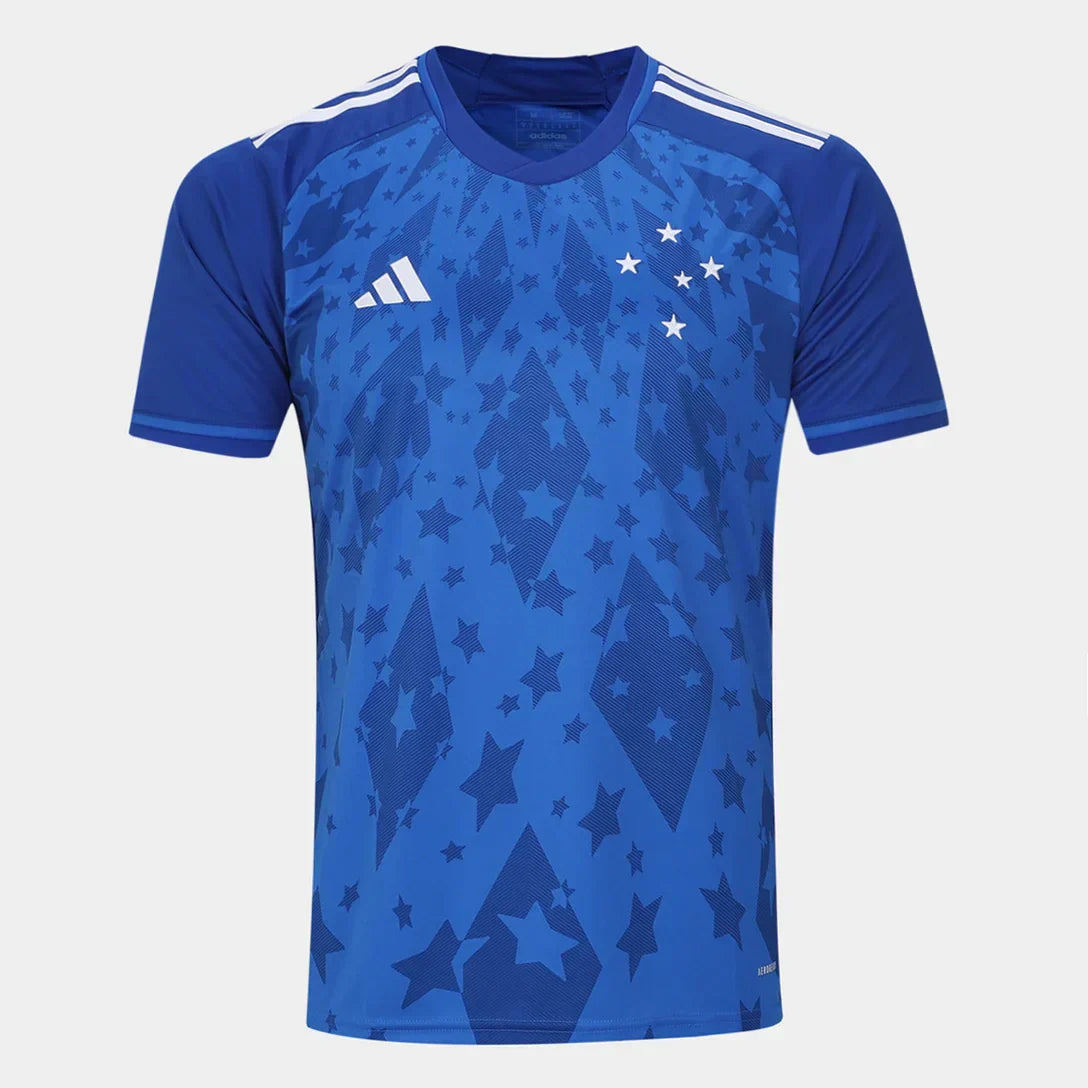 Camisa Cruzeiro 24/25 Home Adidas Torcedor - Azul e Branca