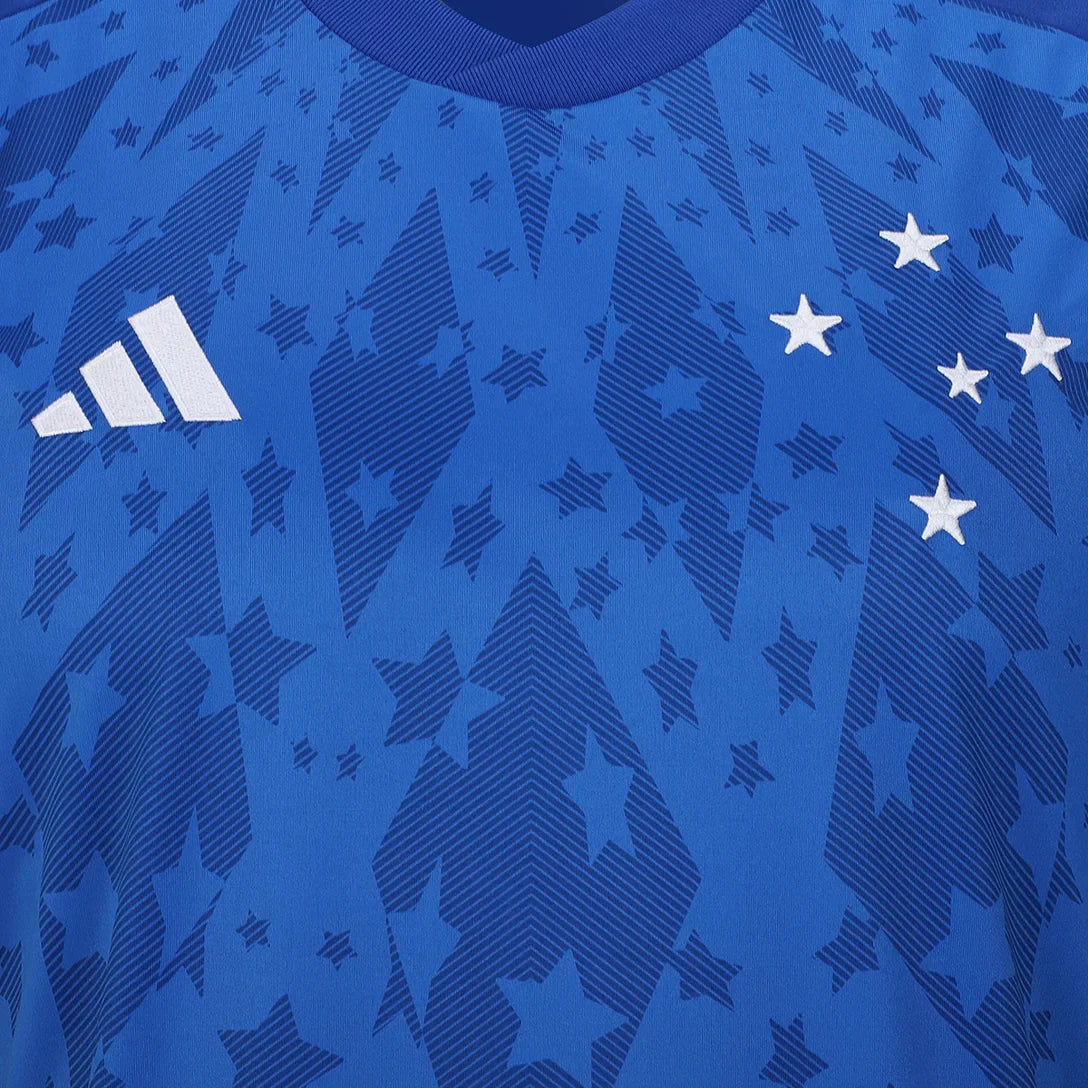 Camisa Cruzeiro 24/25 Home Adidas Torcedor - Azul e Branca