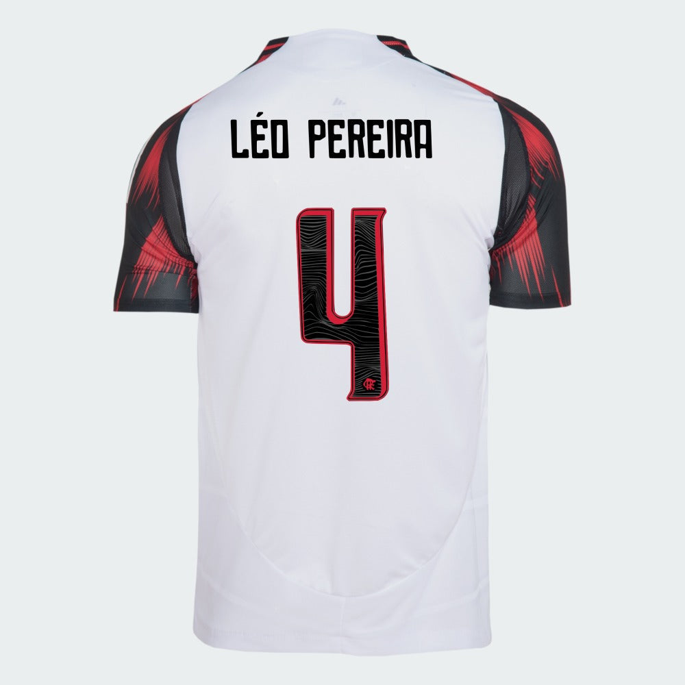 Camisa Adidas Flamengo 2025/26 II LÉO PEREIRA N° 4