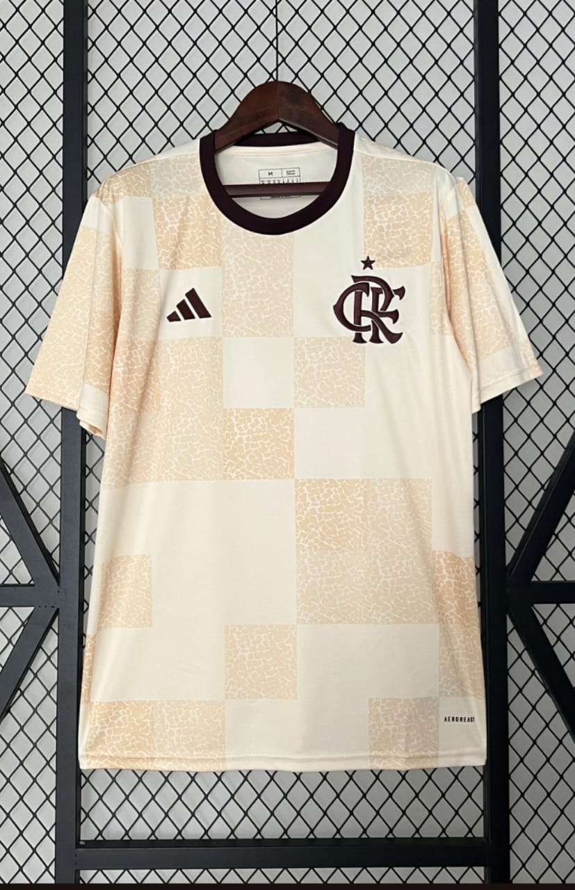 Camisa Flamengo creme 24/25