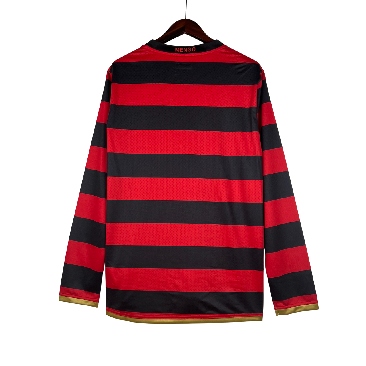 Camisa Retrô Flamengo I 2008/09 Nike Manga Longa Masculina - Vermelha e Preta