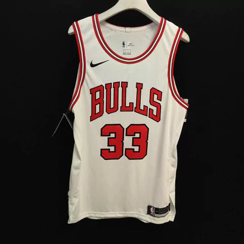 Regata NBA Chicago Bulls Icon Edition Nike Authentic Pippen 33 - Branca