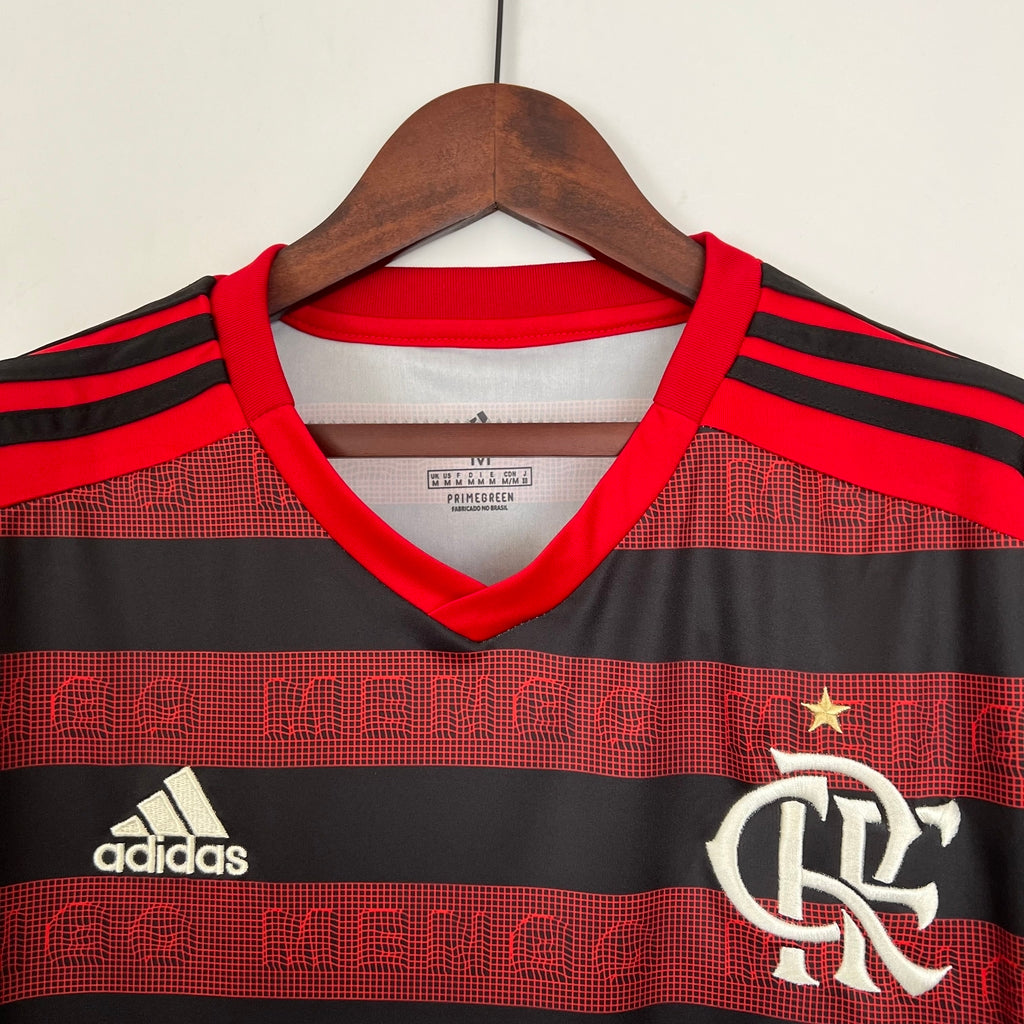Camisa Flamengo Home Retro 2019/20 Adidas - Vermelho e Preto