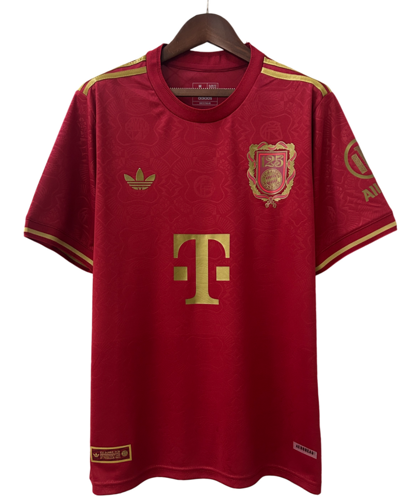 Camisa Bayern Munich Edição 125º aniversário 25/26 - Masculina Adidas - Vermelha