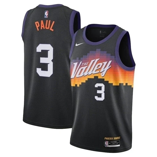 Regata NBA Phoenix Suns Nike Authentic Paul 3 - Preta