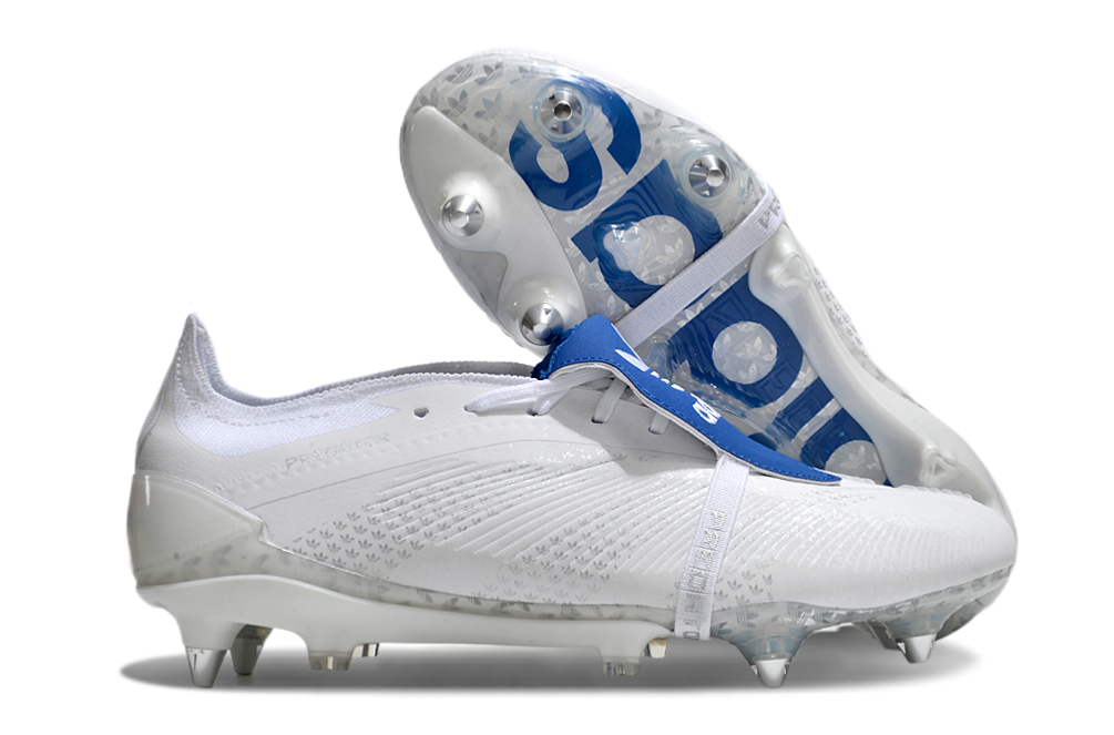 Adidas Predator Elite Fold-Over Tongue SG - Branca e Azul