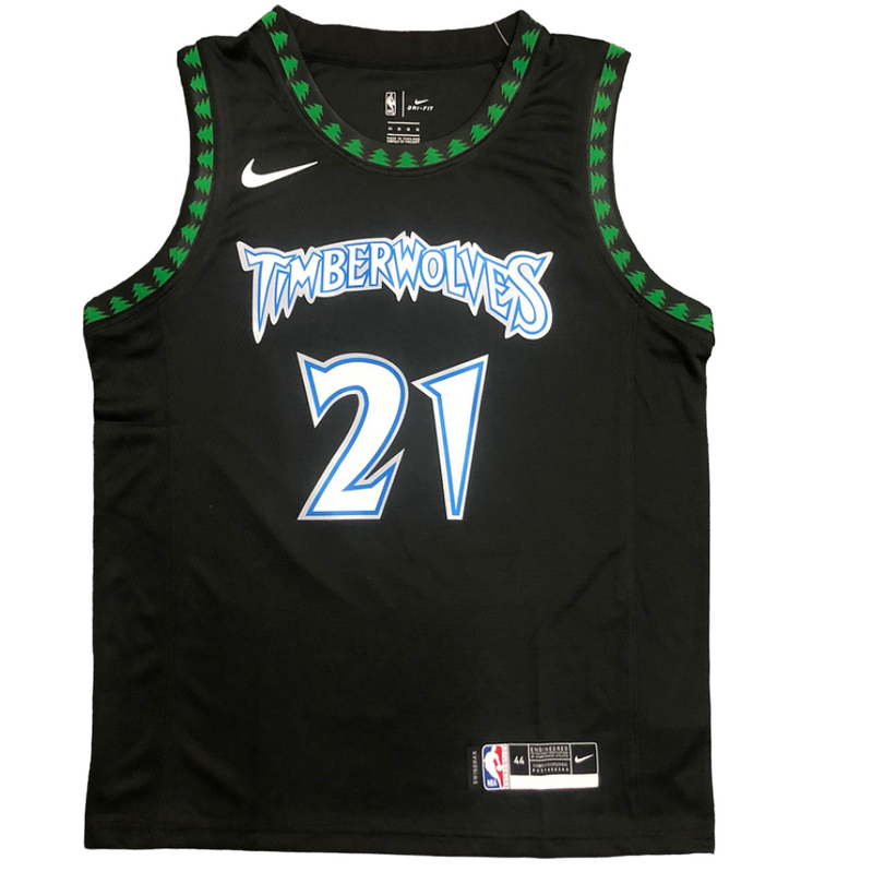 Regata NBA Minnesota Timberwolves Retrô Nike Authentic Garnett 21 - Preta