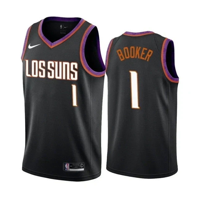 Regata NBA Phoenix Suns City Edition Nike Authentic Brooker 1 - Preta