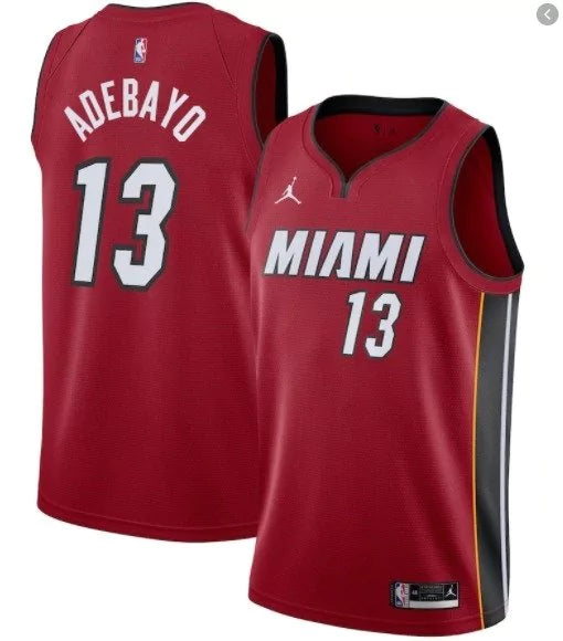 Regata NBA Miami Heat Edition 20/21 Nike Authentic Adebayo 13 - Vermelha
