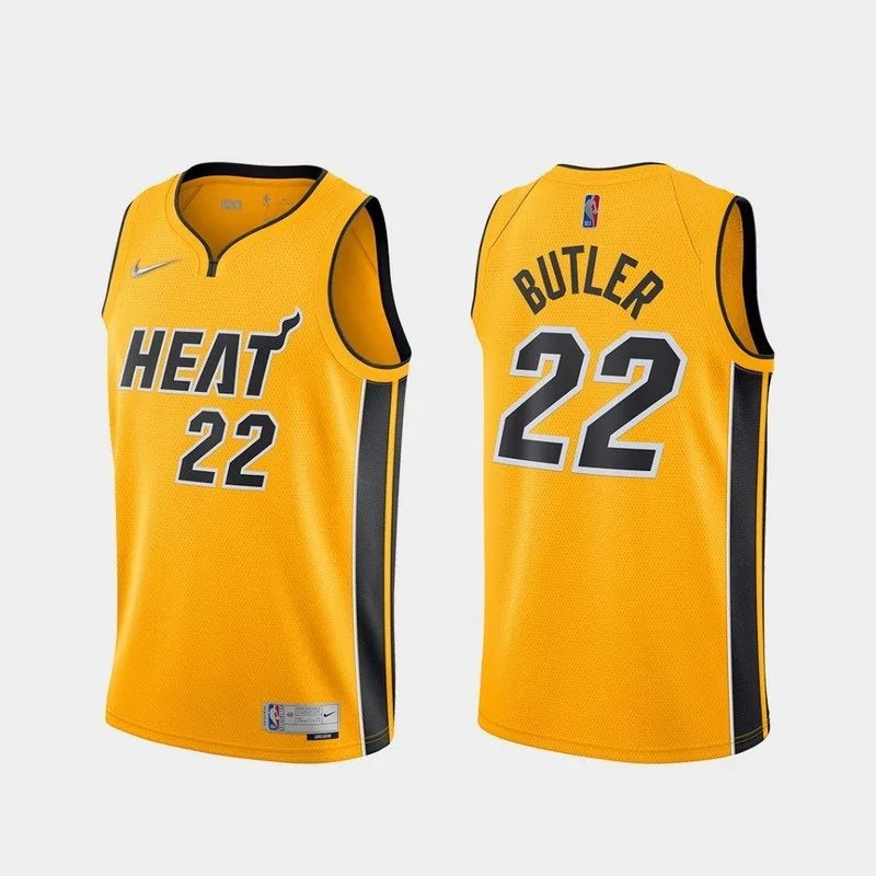 Regata NBA Miami Heat Edition 20/21 Nike Authentic Butler 22 - Amarela