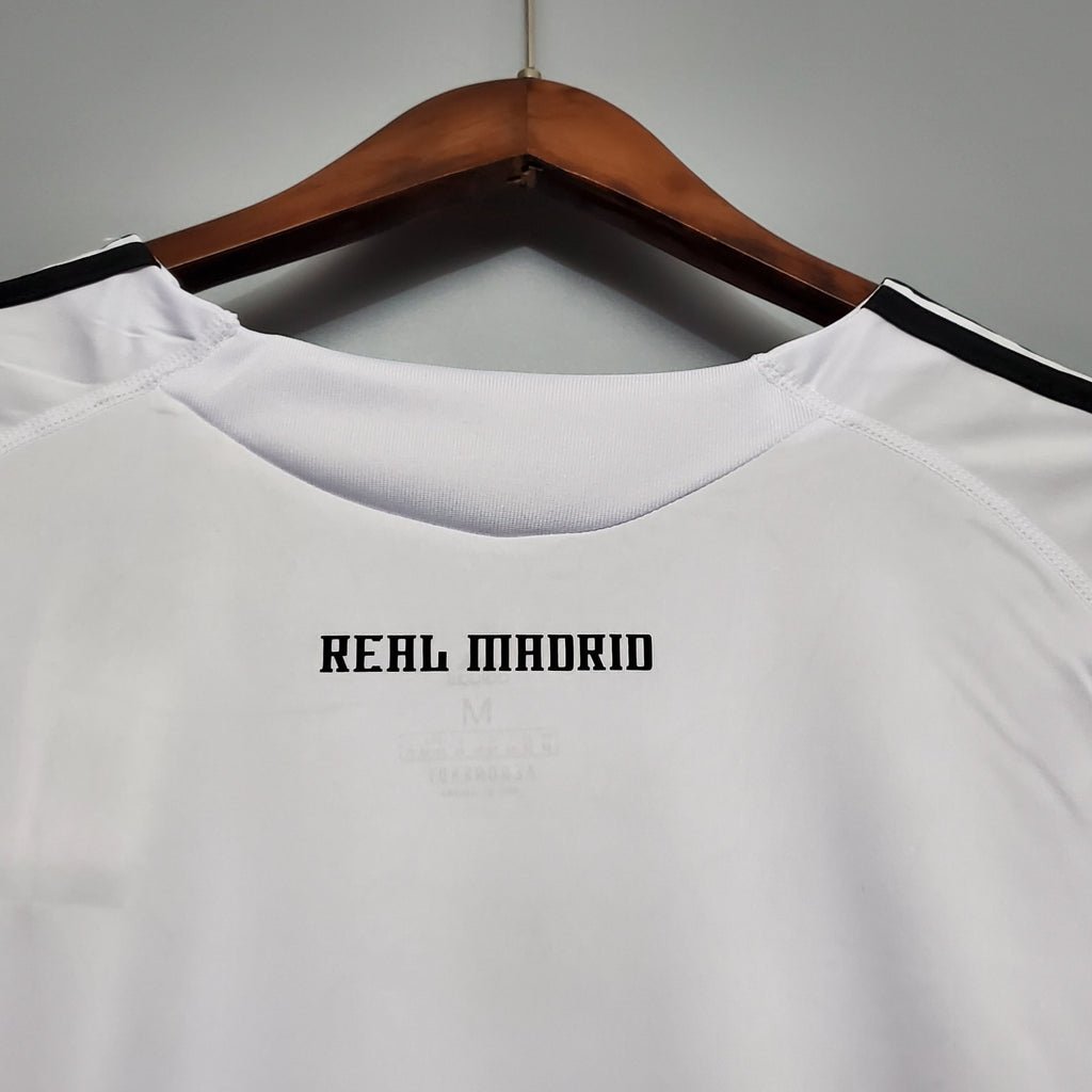 Camisa Retrô Real Madrid I Home 2009/10 Masculino Branco - Imagem 3