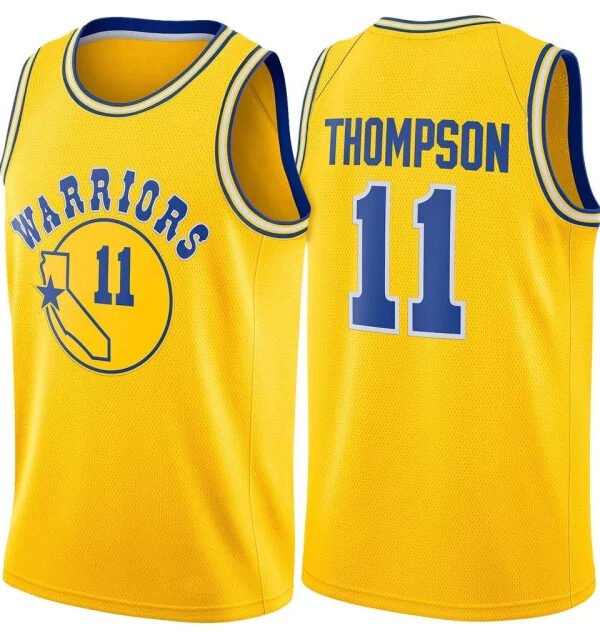 Regata NBA Golden State Warriors Classic Edition Authentic Swingman Thompson 11 - Amarela