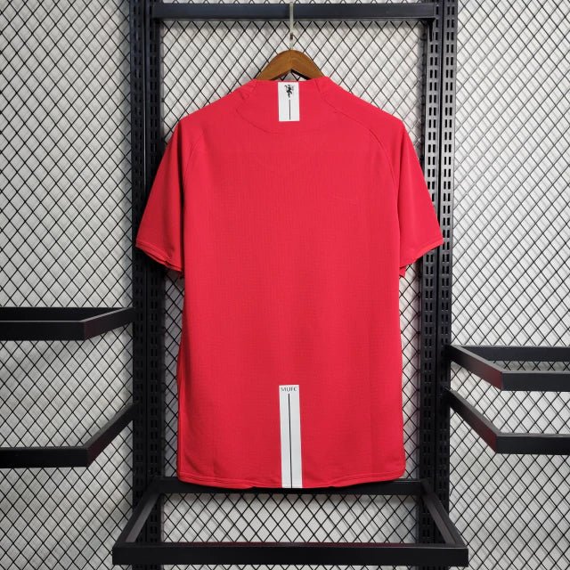 Camisa Retrô Manchester United I Home 2007/08 Masculino Vermelho - Imagem 2
