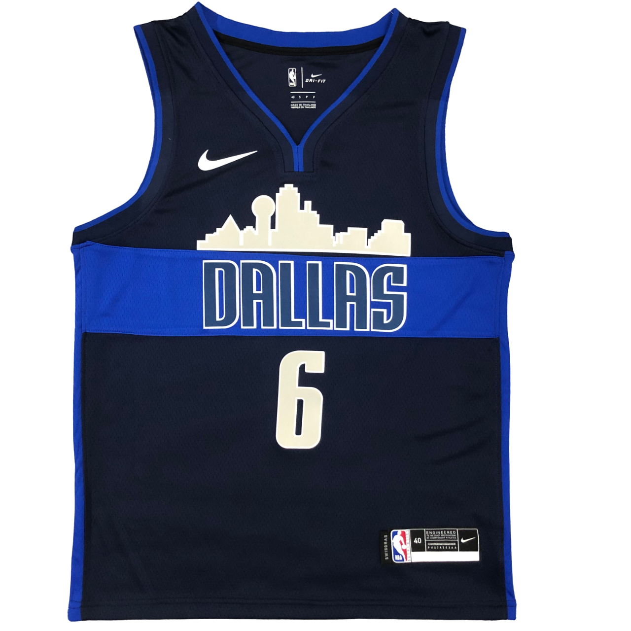 Regata NBA Dallas Mavericks Authentic Porzingis 6 - Azul