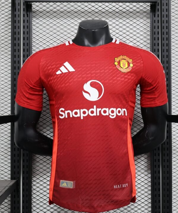 Camisa Manchester United Home 2024/25 Jogador Masculino - Vermelha e Branca