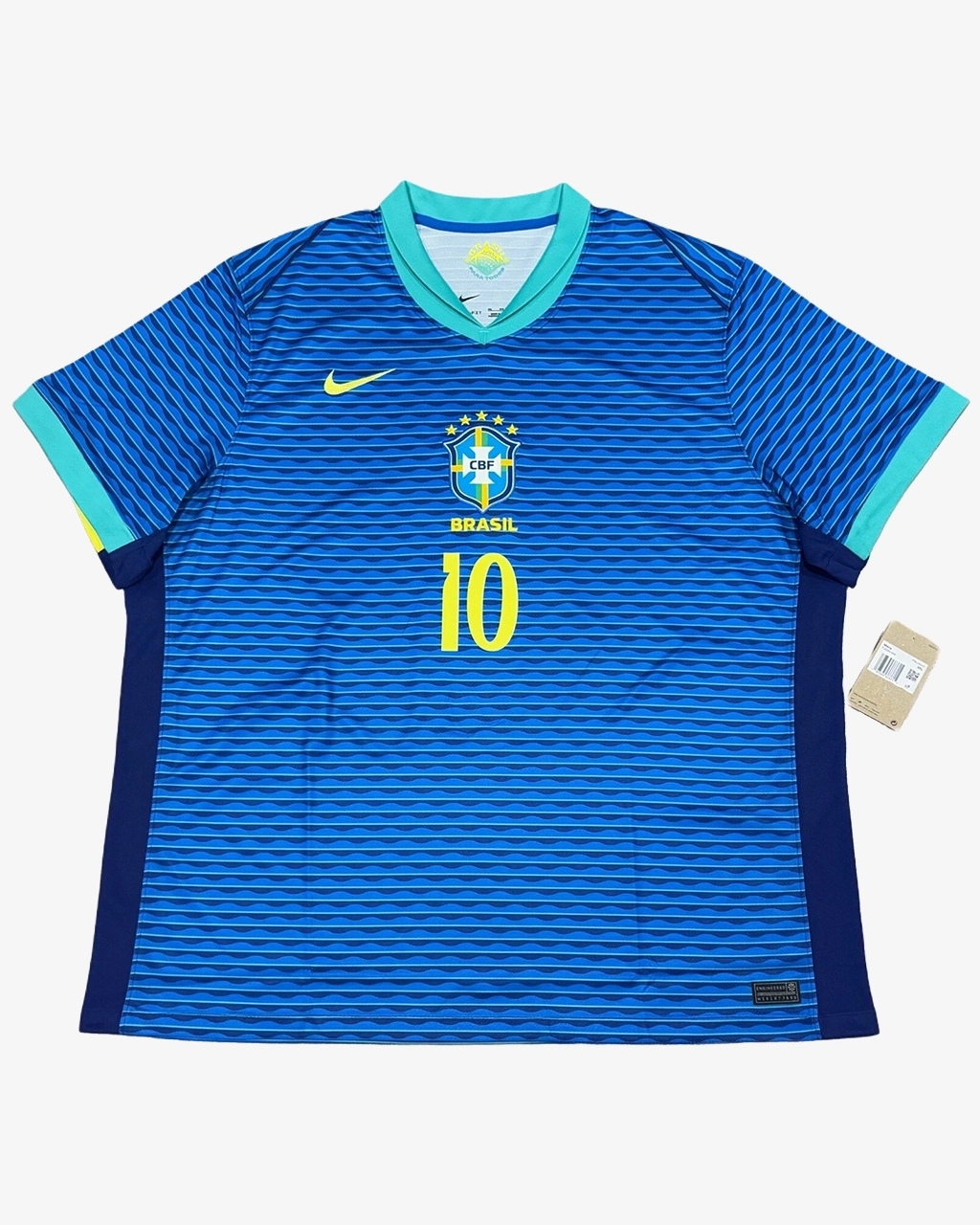 Camisa Da Seleção Brasileira 2024/25 Away Azul Nº 10 Neymar - - Imagem 3