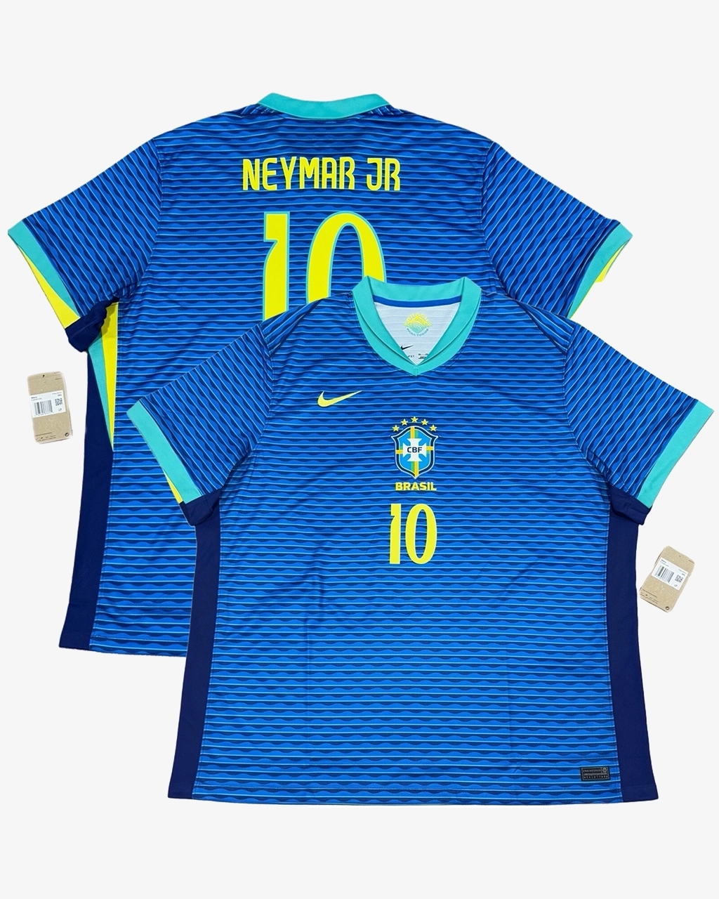 Camisa Da Seleção Brasileira 2024/25 Away Azul Nº 10 Neymar -