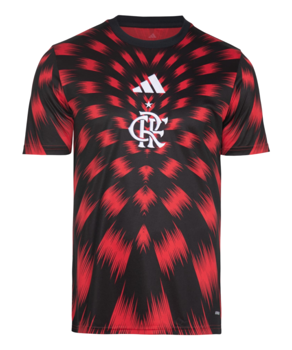 Camisa Pre Jogo Flamengo 25/26 - Vermelha e Preta