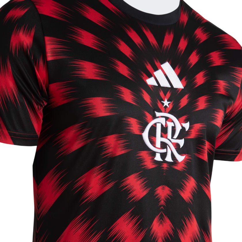 Camisa Pre Jogo Flamengo 25/26 - Vermelha e Preta - Imagem 2